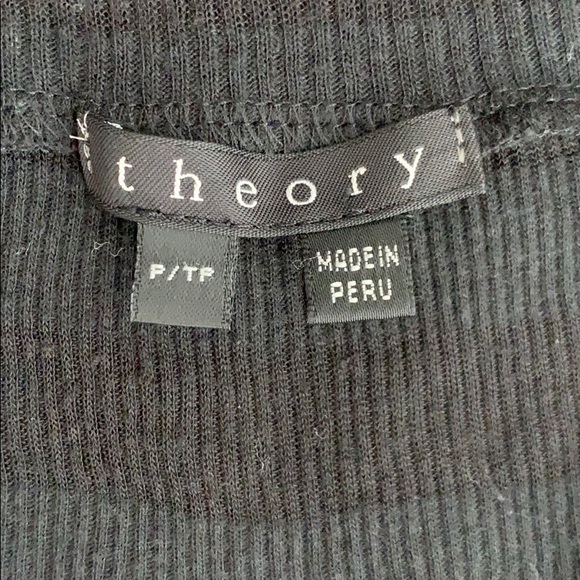 Theory Semi-sheer Striped Turtleneck - Picture 3 of 8